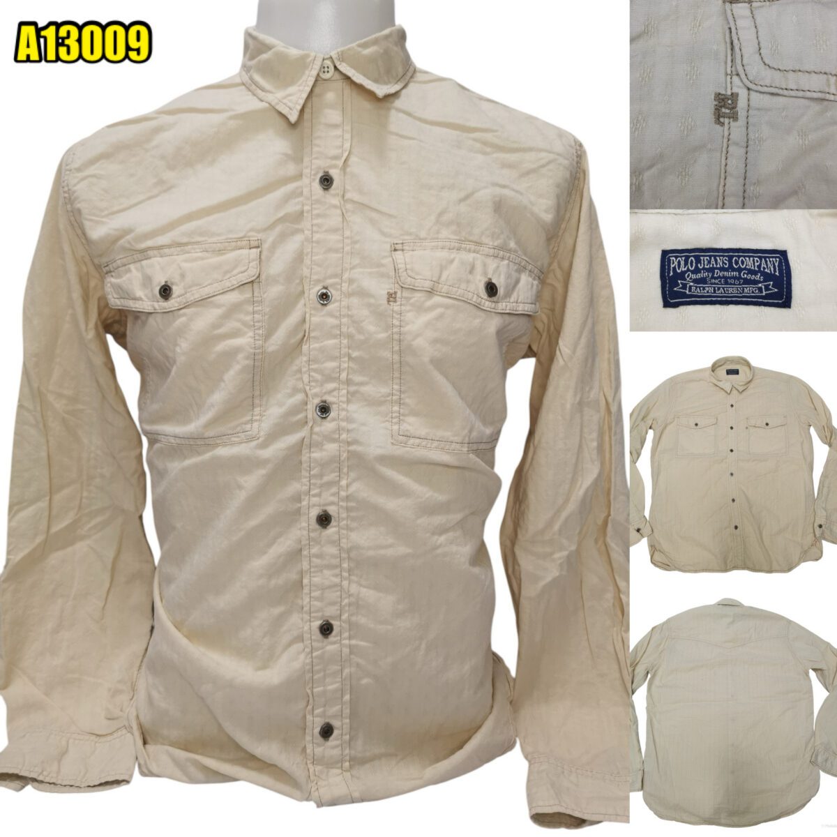 Polo Jeans Shirt Cotton Chest Size 46 | mesabb clothing Polo Jeans Shirt Cotton Chest Size 46 มุมที่ 1