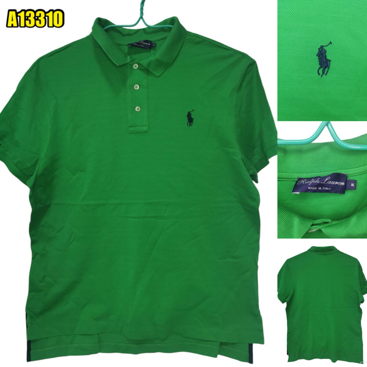 Polo Ralph Lauren Polo Shirt Cotton Italy Chest Size 45 Purple Label | mesabb clothing Polo Ralph Lauren Polo Shirt Cotton Italy Chest Size 45 Purple Label มุมที่ 1