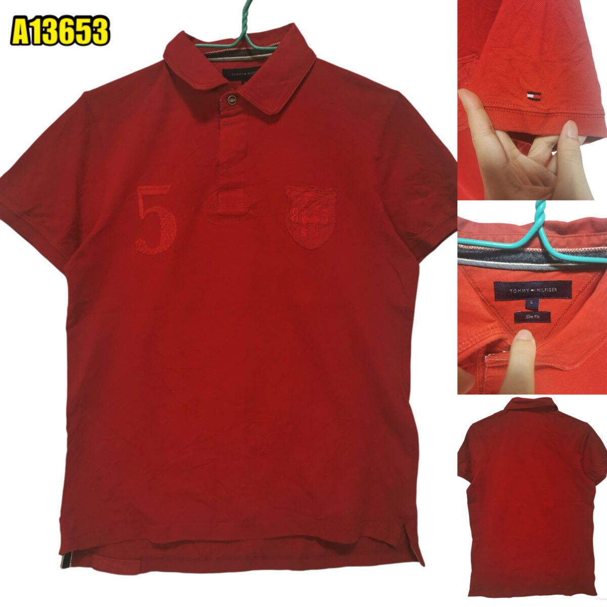 Tommy Hilfiger Polo Shirt Cotton Chest Size 43 | mesabb clothing Tommy Hilfiger Polo Shirt Cotton Chest Size 43 มุมที่ 1