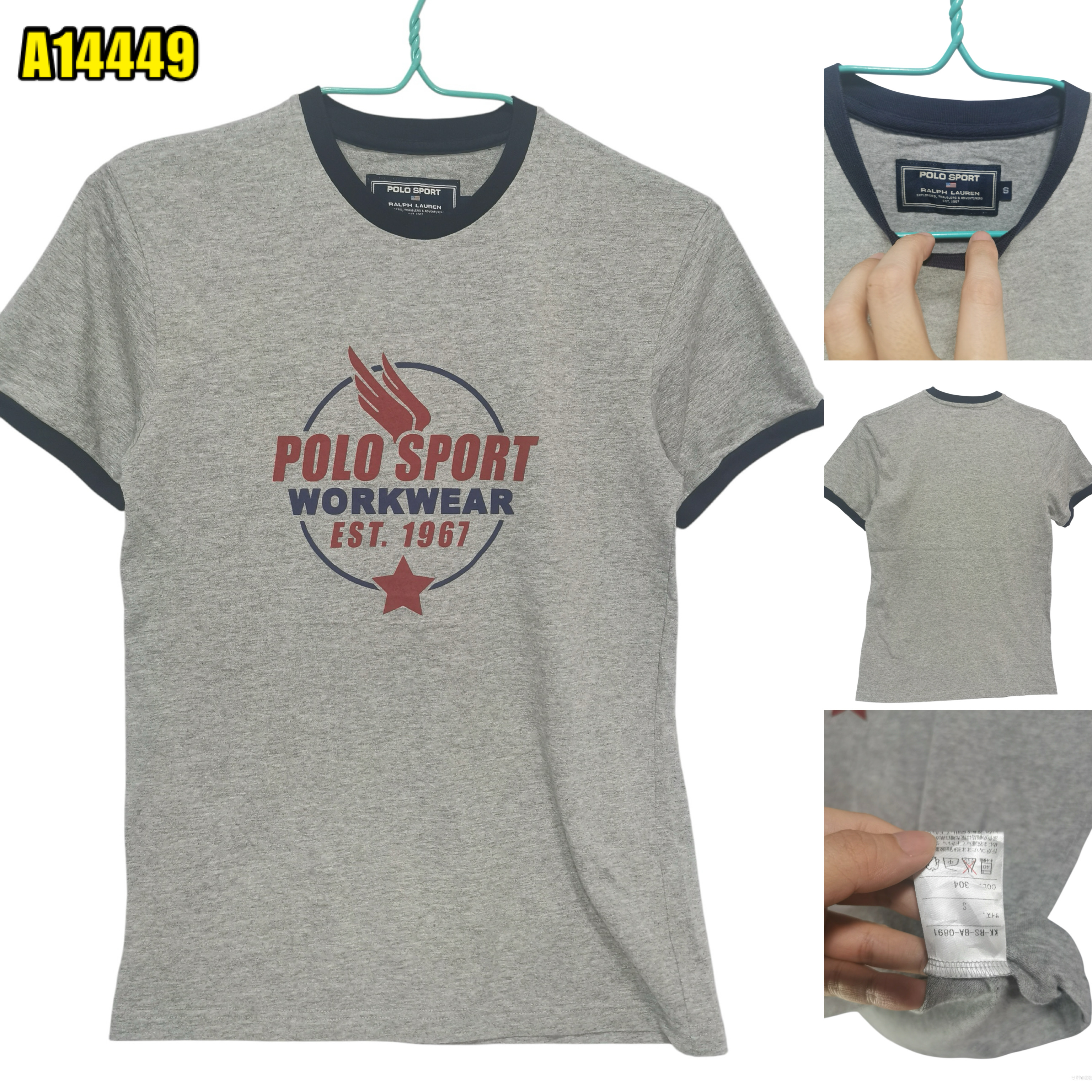 Polo Sport T-Shirt Cotton Chest Size 36 | mesabb clothing Polo Sport T-Shirt Cotton Chest Size 36 มุมที่ 1