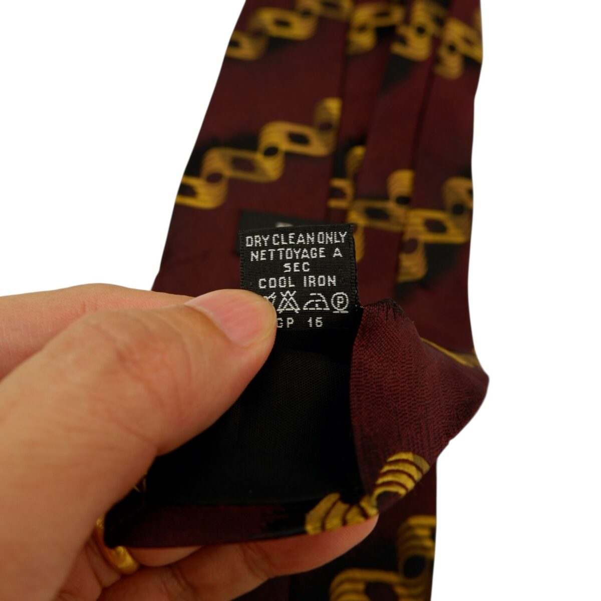 a14668 11 Hugo Boss Tie Silk Dark Brown Stripe Italy (US Import Tax Included) มุมที่ 11