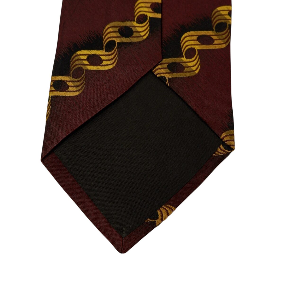a14668 8 Hugo Boss Tie Silk Dark Brown Stripe Italy (US Import Tax Included) มุมที่ 8