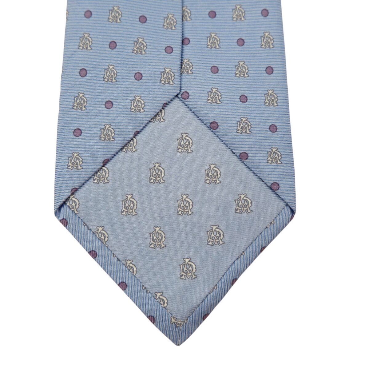 Dunhill Tie Silk Light Blue Geometric Italy (US Import Tax Included) | mesabb clothing Dunhill Tie Silk Light Blue Geometric Italy (US Import Tax Included) มุมที่ 8
