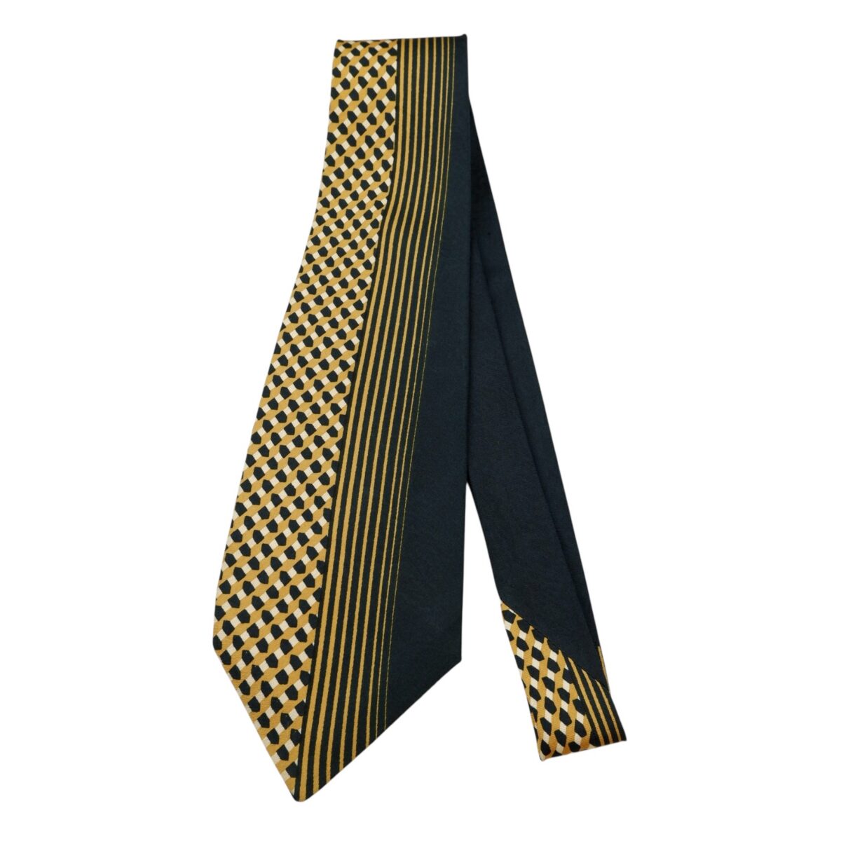 Lanvin Tie Silk Black Beige France (US Import Tax Included) | mesabb clothing Lanvin Tie Silk Black Beige France (US Import Tax Included) มุมที่ 5
