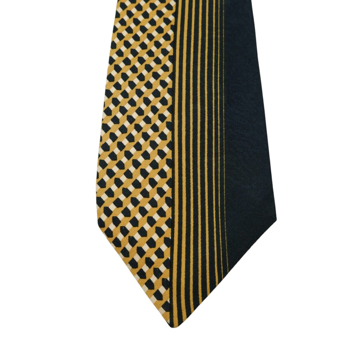Lanvin Tie Silk Black Beige France (US Import Tax Included) | mesabb clothing Lanvin Tie Silk Black Beige France (US Import Tax Included) มุมที่ 6