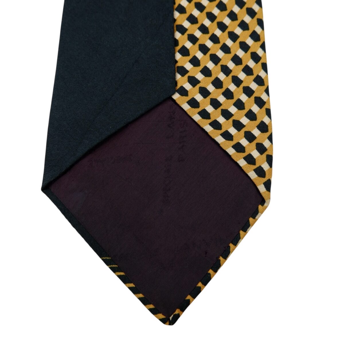 Lanvin Tie Silk Black Beige France (US Import Tax Included) | mesabb clothing Lanvin Tie Silk Black Beige France (US Import Tax Included) มุมที่ 8