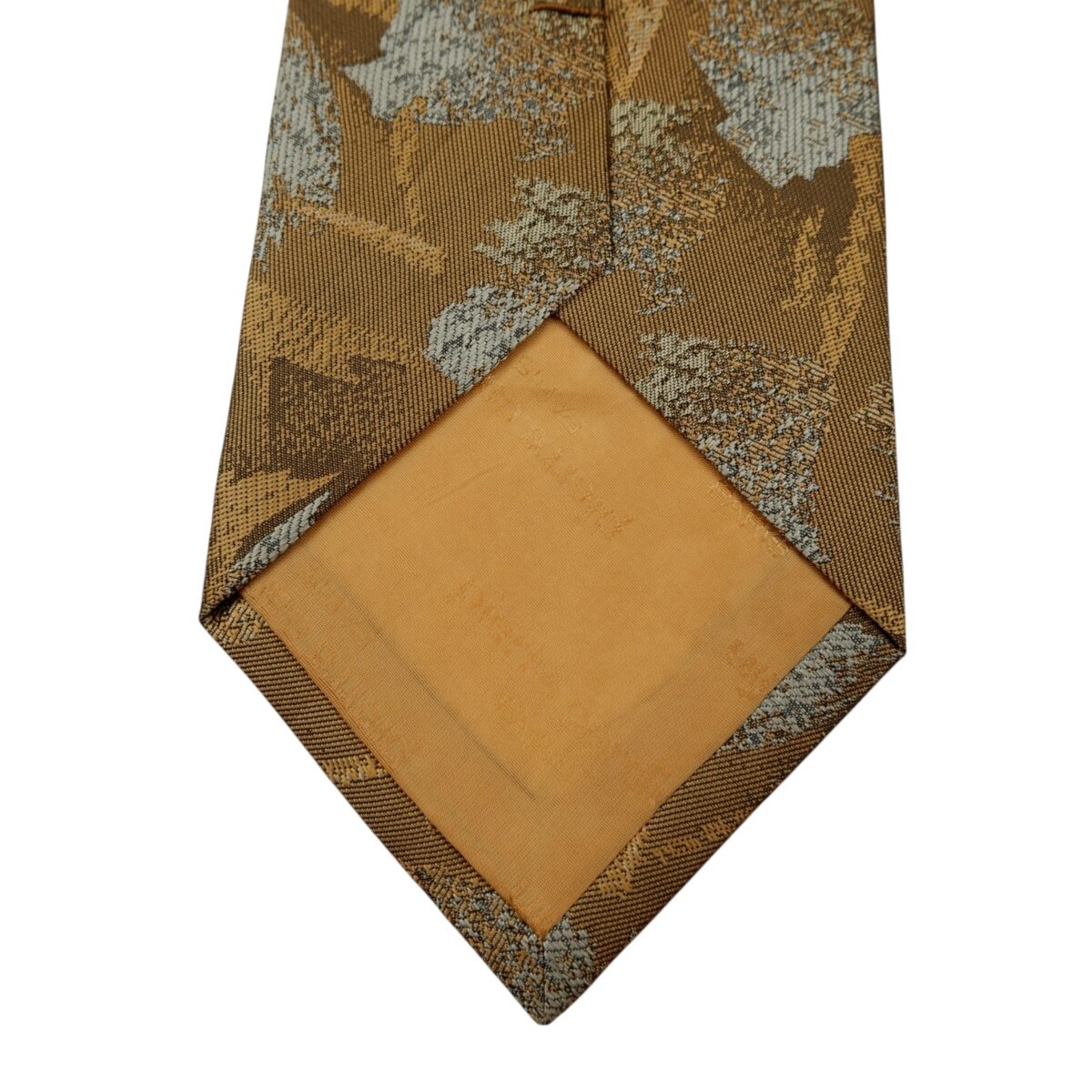 a14698 8 Pierre Cardin Tie Silk Brown Leaf Pattern Japan (US Import Tax Included) มุมที่ 8
