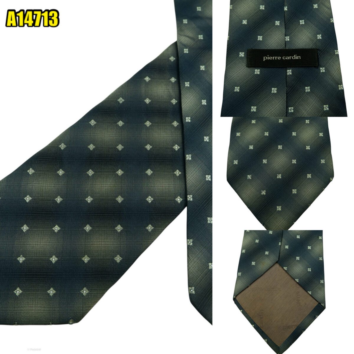 created by photogrid Pierre Cardin Tie Silk Black Korea (US Import Tax Included) มุมที่ 1