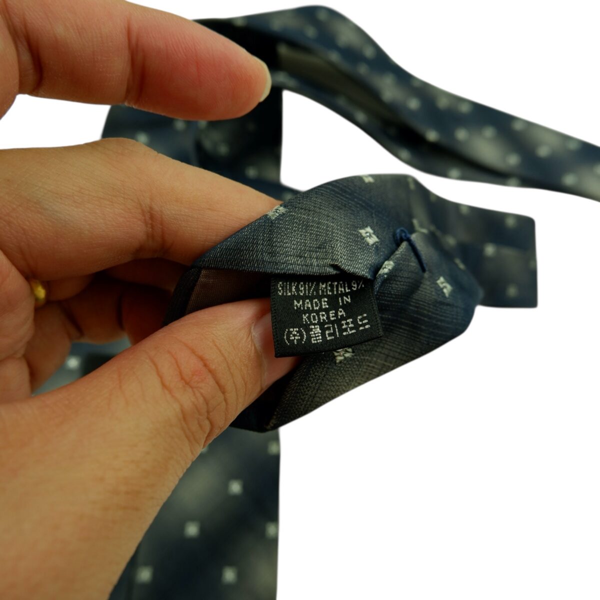 a14713 11 Pierre Cardin Tie Silk Black Korea (US Import Tax Included) มุมที่ 11