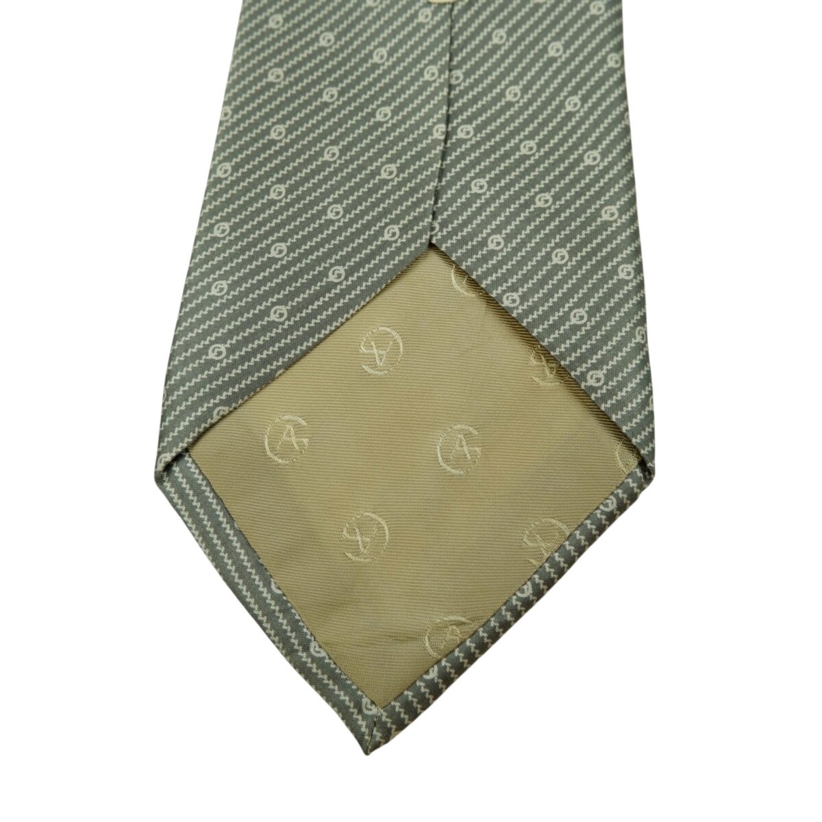 Giorgio Armani Tie Silk Gray Geometric Italy (US Import Tax Included) | mesabb clothing Giorgio Armani Tie Silk Gray Geometric Italy (US Import Tax Included) มุมที่ 8