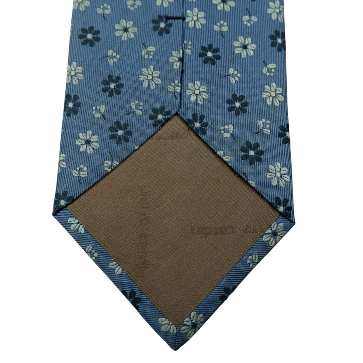 a14782 8 Pierre Cardin Tie Silk Blue Floral Pattern Korea (US Import Tax Included) มุมที่ 8