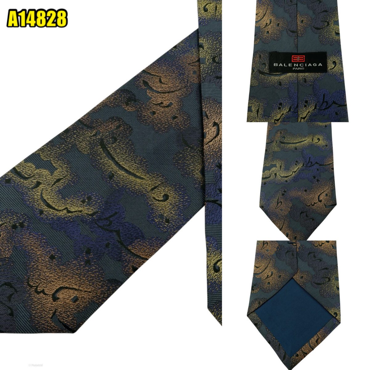 created by photogrid Balenciaga Tie Silk Multicolor Japan (US Import Tax Included) มุมที่ 1
