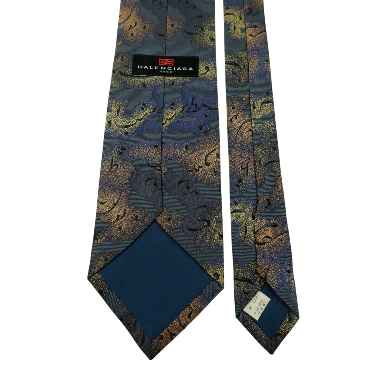a14828 4 Balenciaga Tie Silk Multicolor Japan (US Import Tax Included) มุมที่ 4