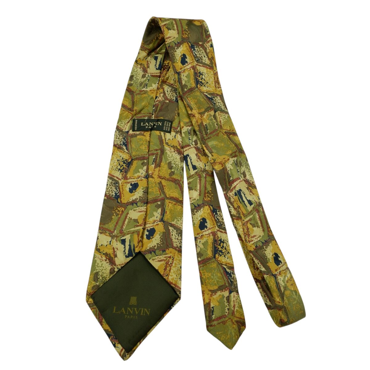 a14849 7 Lanvin Tie Silk Multicolor France (US Import Tax Included) มุมที่ 7