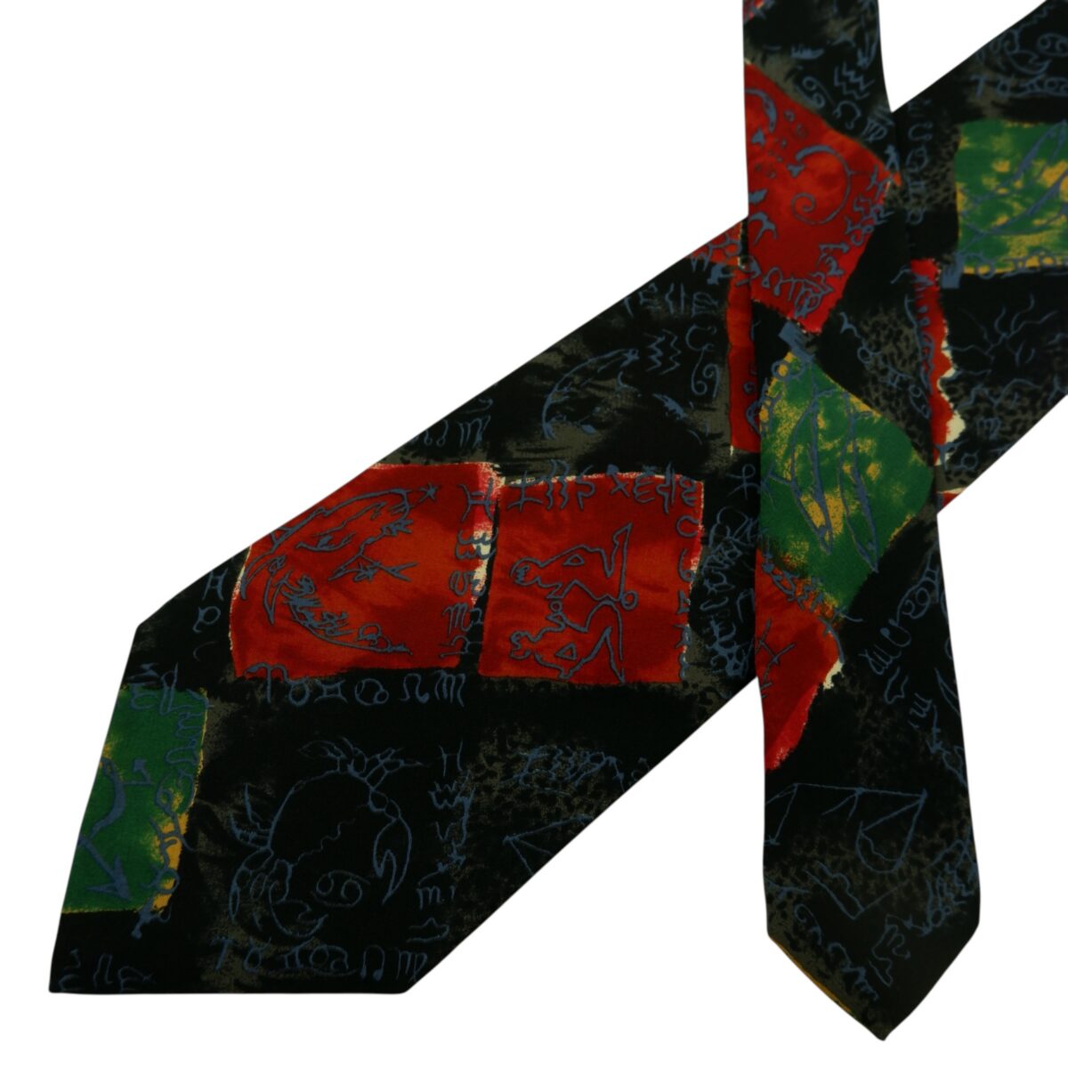 a14853 2 Hugo Boss Tie Silk Black Italy (US Import Tax Included) มุมที่ 2