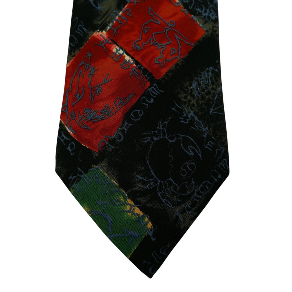 a14853 6 Hugo Boss Tie Silk Black Italy (US Import Tax Included) มุมที่ 6