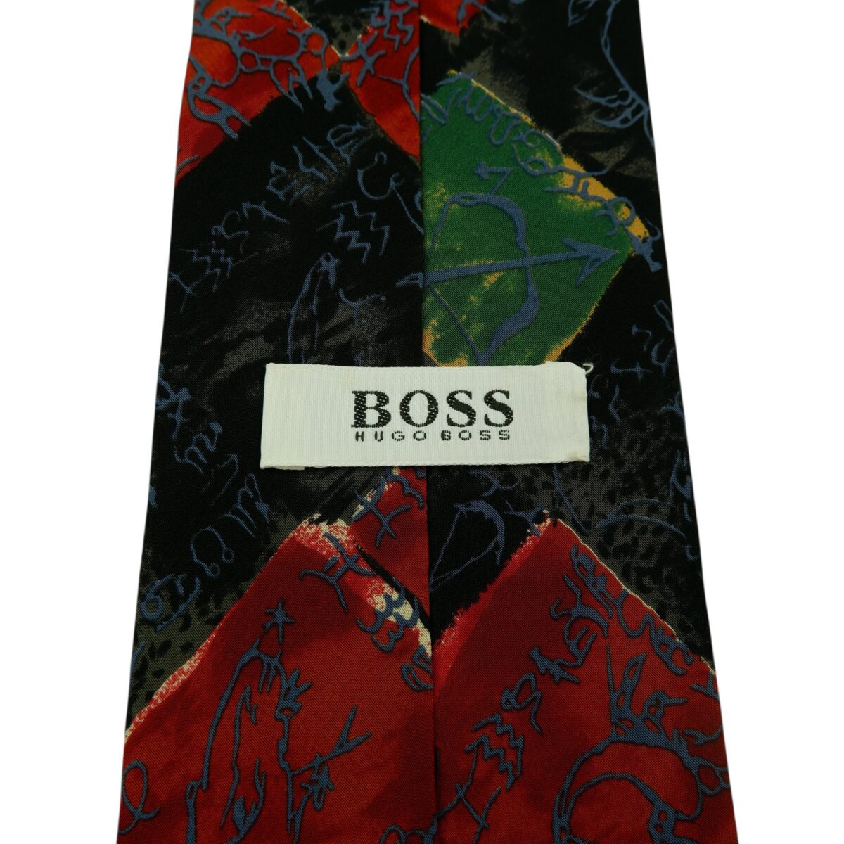a14853 9 Hugo Boss Tie Silk Black Italy (US Import Tax Included) มุมที่ 9