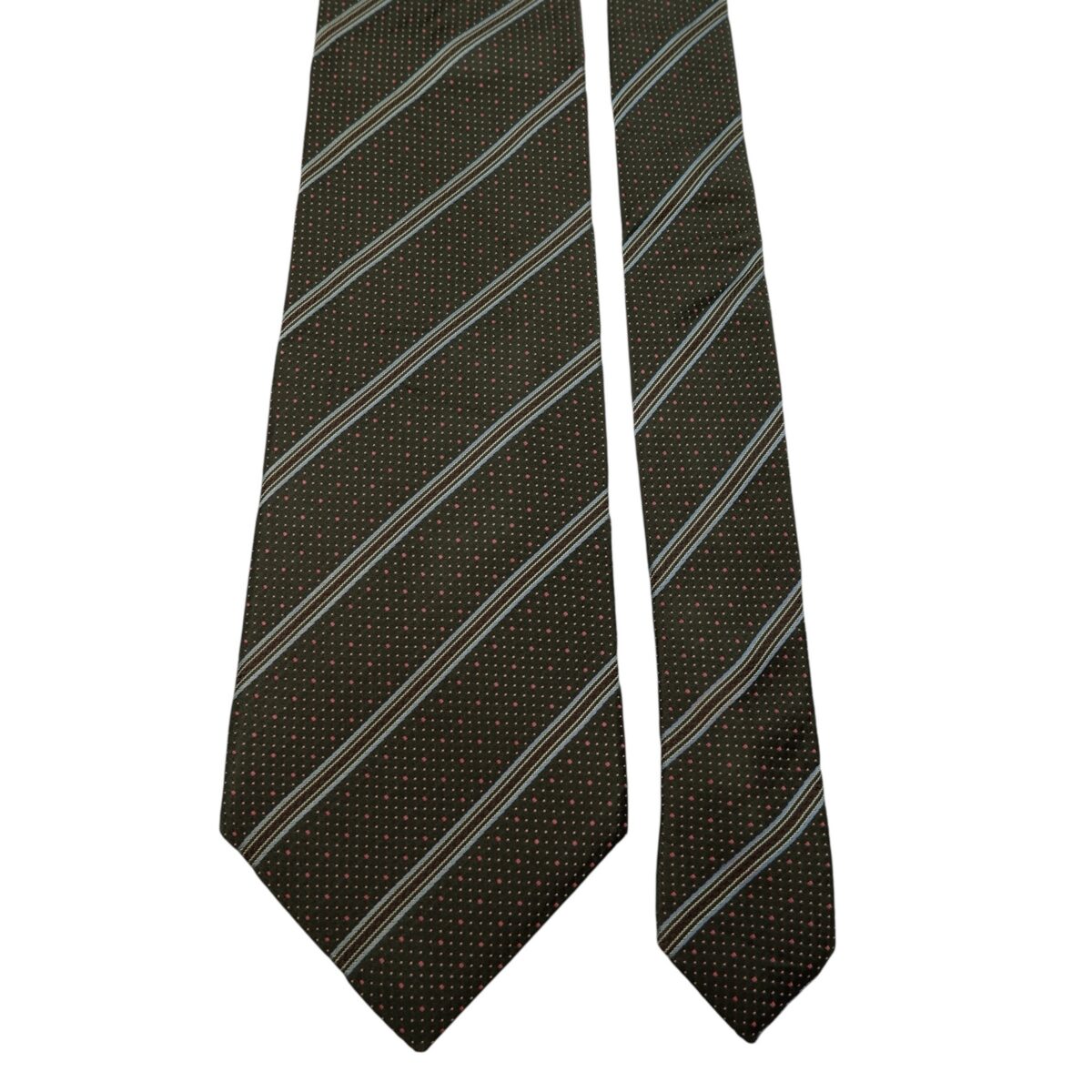 Paul Smith Tie Silk Brown Stripe japan (US Import Tax Included) | mesabb clothing Paul Smith Tie Silk Brown Stripe japan (US Import Tax Included) มุมที่ 3