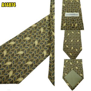 Givenchy Tie Silk Grey Paisley USA (US Import Tax Included) มุมที่ 1