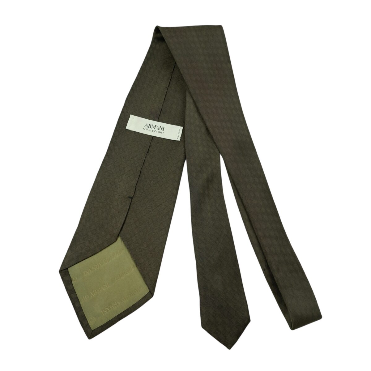 Armani Collezioni Tie Silk Nylon Dark Grey Italy (US Import Tax Included) | mesabb clothing Armani Collezioni Tie Silk Nylon Dark Grey Italy (US Import Tax Included) มุมที่ 11