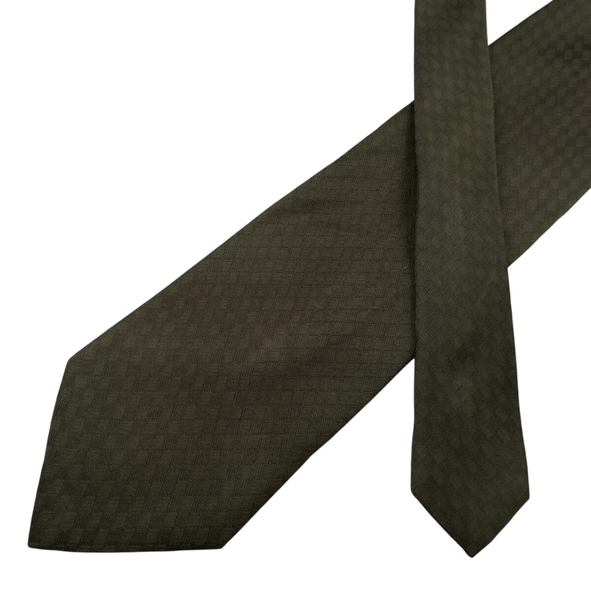 Armani Collezioni Tie Silk Nylon Dark Grey Italy (US Import Tax Included) | mesabb clothing Armani Collezioni Tie Silk Nylon Dark Grey Italy (US Import Tax Included) มุมที่ 2