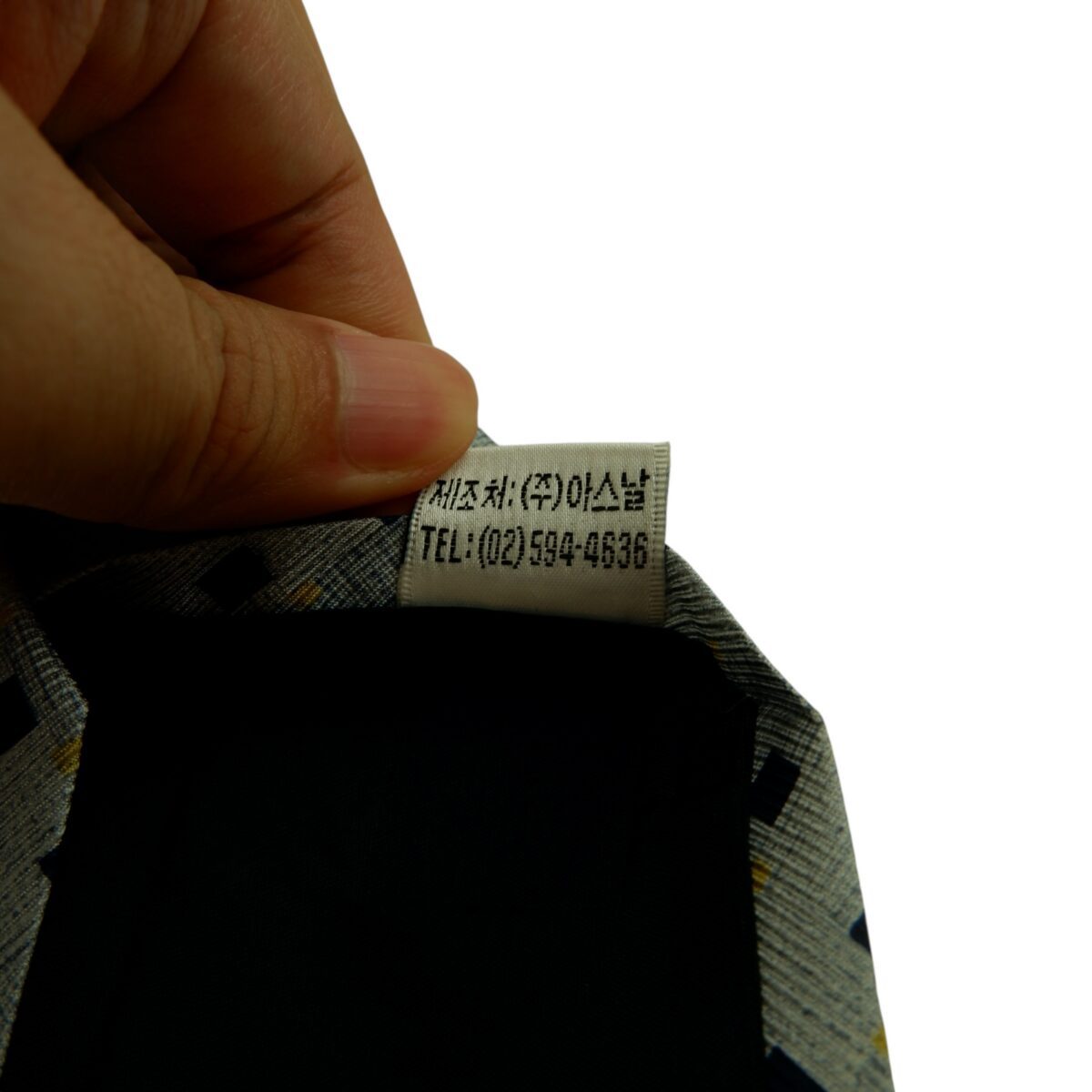 a14895 11 Guy Laroche Tie Silk Grey Black Dot Geometric Korea (US Import Tax Included) มุมที่ 11