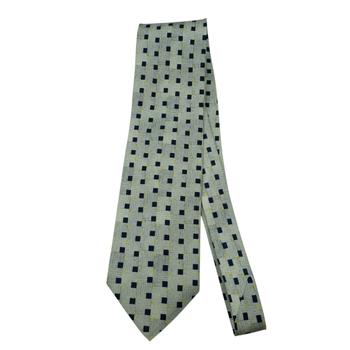 a14895 5 Guy Laroche Tie Silk Grey Black Dot Geometric Korea (US Import Tax Included) มุมที่ 5