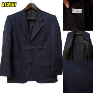 Paul Smith Suit Jacket Wool Black Japan US UK 42 Chest Size 42 Regular Half Canvas มุมที่ 1