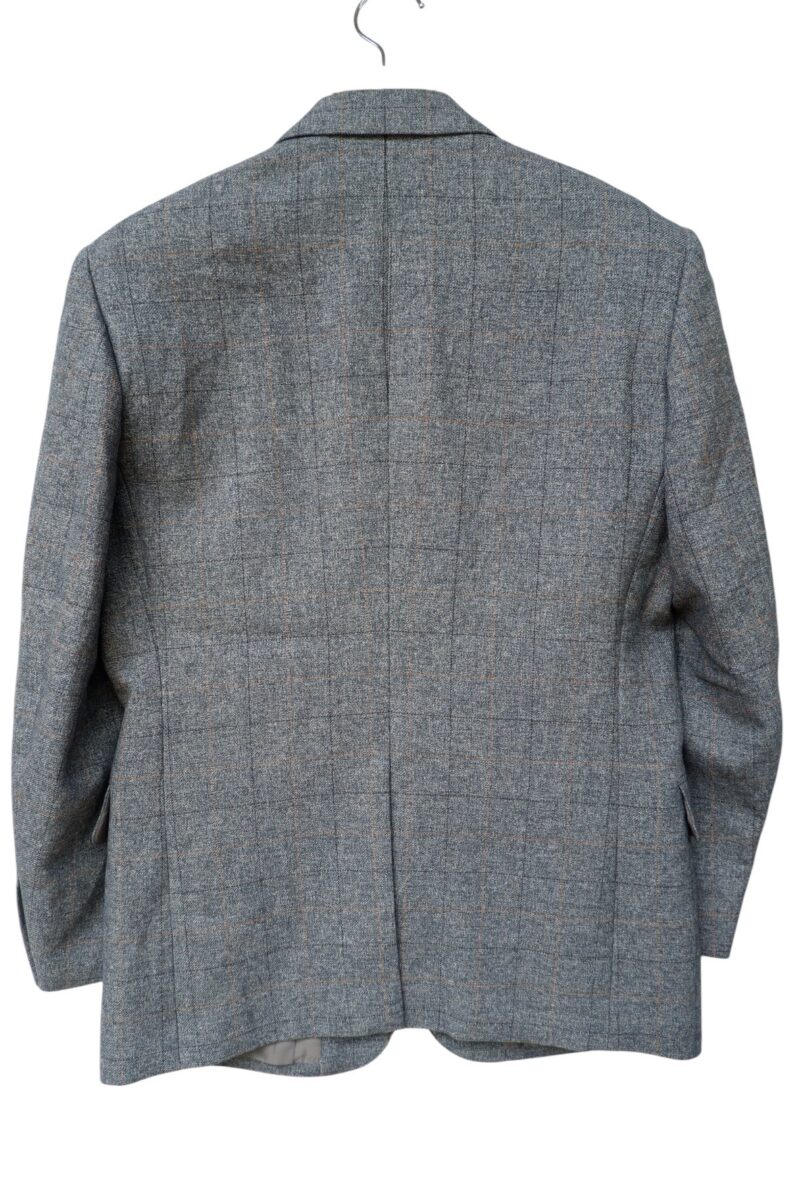 a14960 4 Suit Jacket PET Nylon Grey Windowpane Japan US UK 42 Chest Size 42 Regular No Canvas มุมที่ 4
