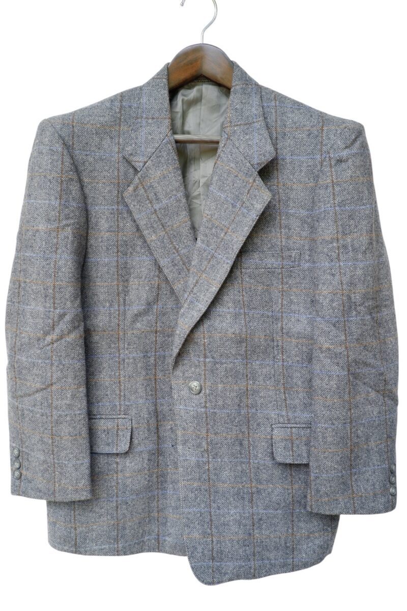Suit Jacket Wool Grey Windowpane China US UK 45 Chest Size 45 Regular No Canvas | mesabb clothing Suit Jacket Wool Grey Windowpane China US UK 45 Chest Size 45 Regular No Canvas มุมที่ 2