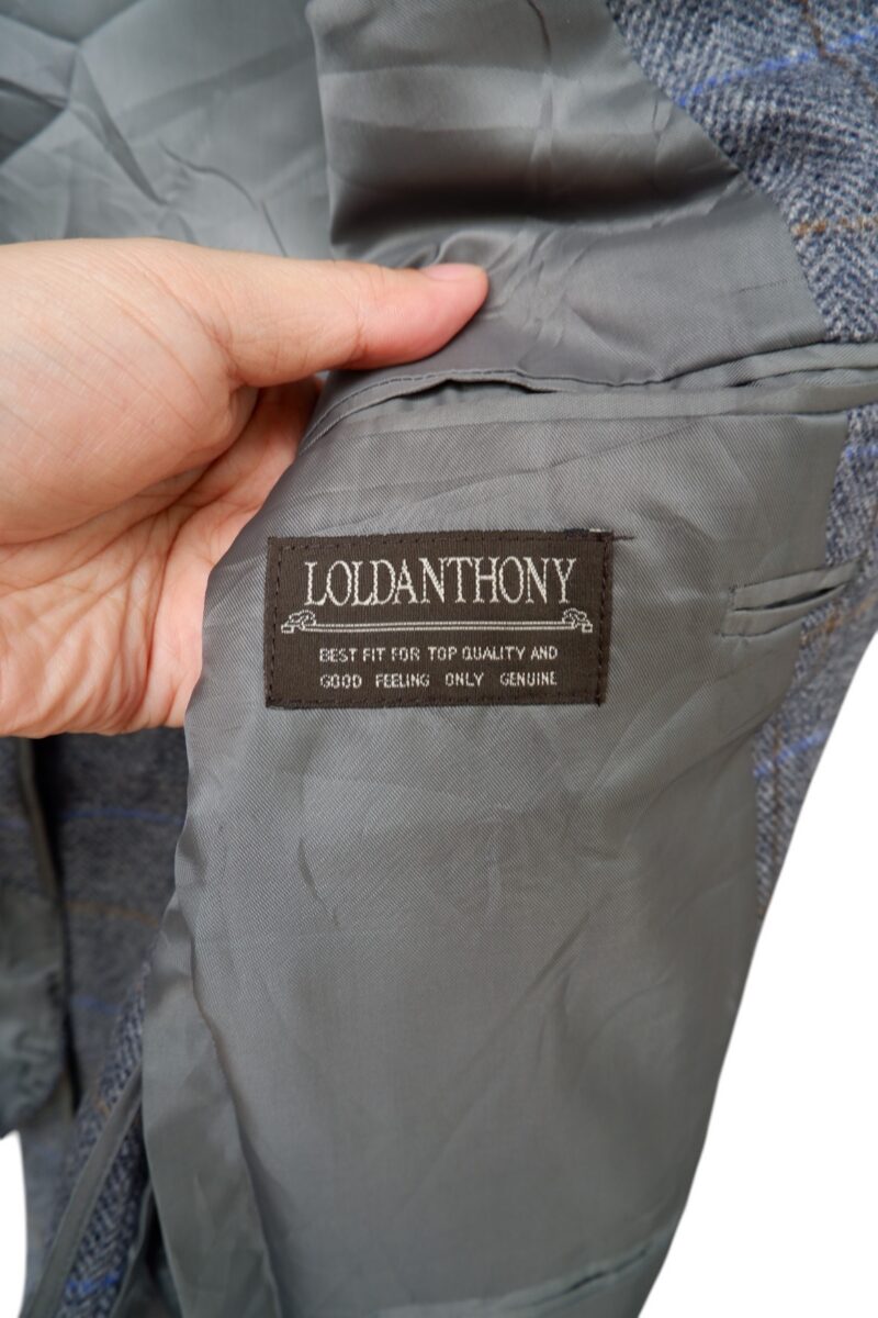 Suit Jacket Wool Grey Windowpane China US UK 45 Chest Size 45 Regular No Canvas | mesabb clothing Suit Jacket Wool Grey Windowpane China US UK 45 Chest Size 45 Regular No Canvas มุมที่ 5