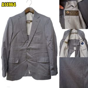 Loro Piana Suit Jacket Wool Bright Grey Japan US UK 40 Chest Size 40 Regular Half Canvas มุมที่ 1