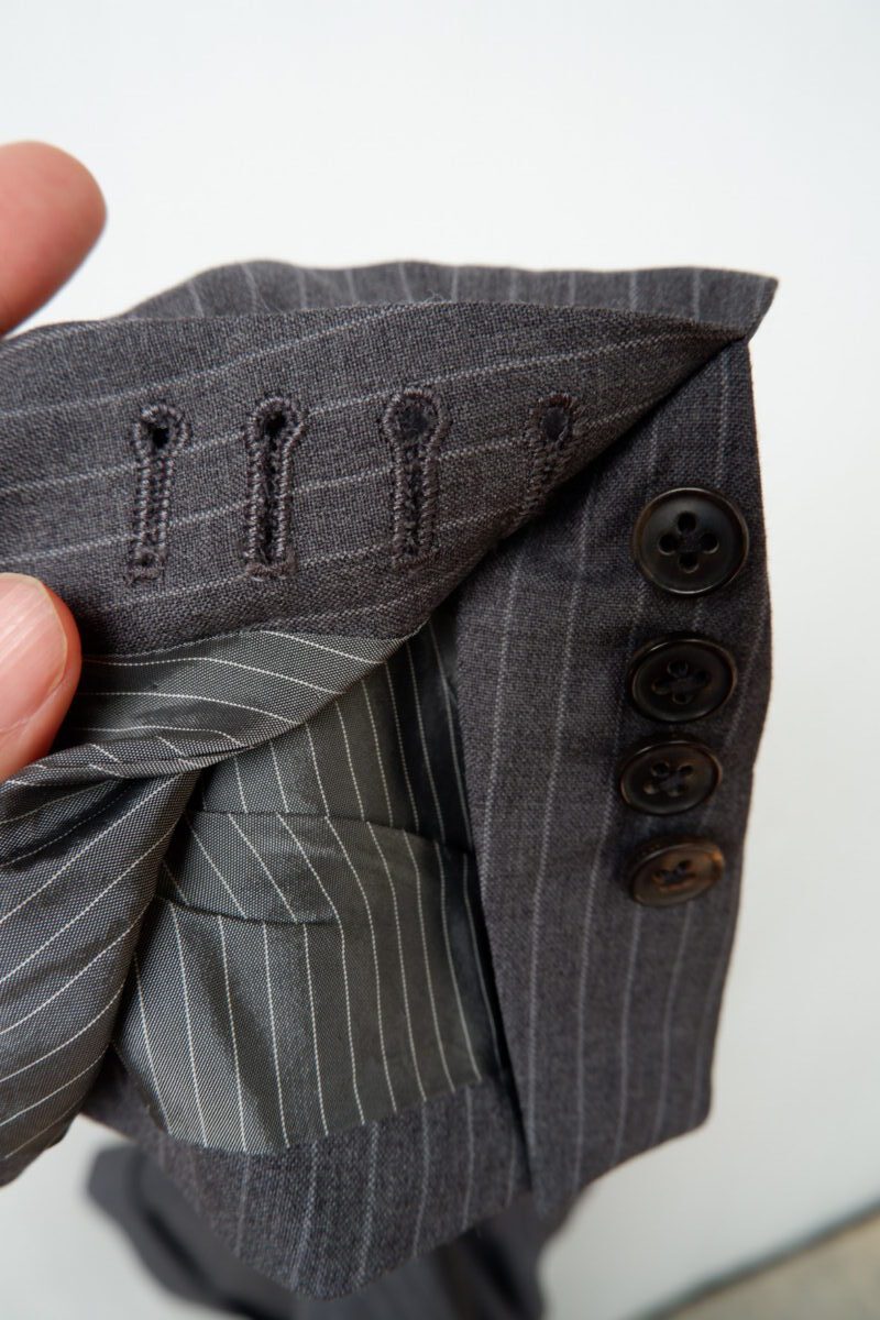 Zegna Suit Jacket Wool Bright Grey Japan US UK 39 Chest Size 39 Regular Half Canvas Real Buttonhole | mesabb clothing Zegna Suit Jacket Wool Bright Grey Japan US UK 39 Chest Size 39 Regular Half Canvas Real Buttonhole - Image 8