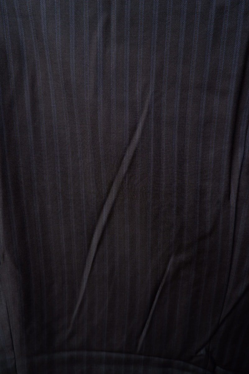 a14978 8 1.jpeg Drago Suit Jacket Wool Black Stripe Japan US UK 43 Chest Size 43 Regular Half Canvas - Image 8