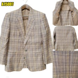 Suit Jacket Cotton Wool Beige Japan US UK 41 Chest Size 41 Regular No Canvas มุมที่ 1