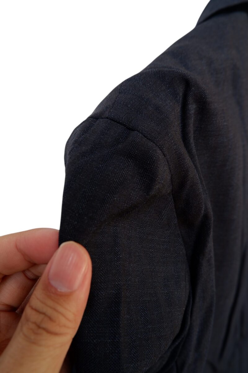 a15019 7 Zegna Suit Jacket Wool Black Japan US UK 42 Chest Size 42 Regular Full Canvas Spalla Camicia 3 roll 2 มุมที่ 7
