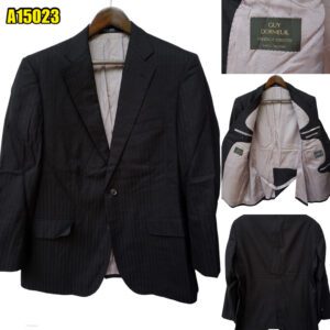 Guy Dormeuil Suit Jacket Wool Black  US UK 45 Chest Size 45 Regular Half Canvas มุมที่ 1