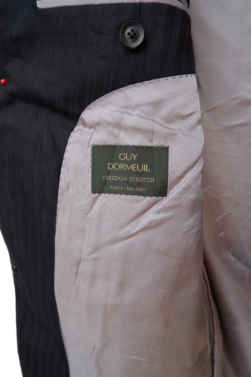 a15023 6 Guy Dormeuil Suit Jacket Wool Black US UK 45 Chest Size 45 Regular Half Canvas มุมที่ 6