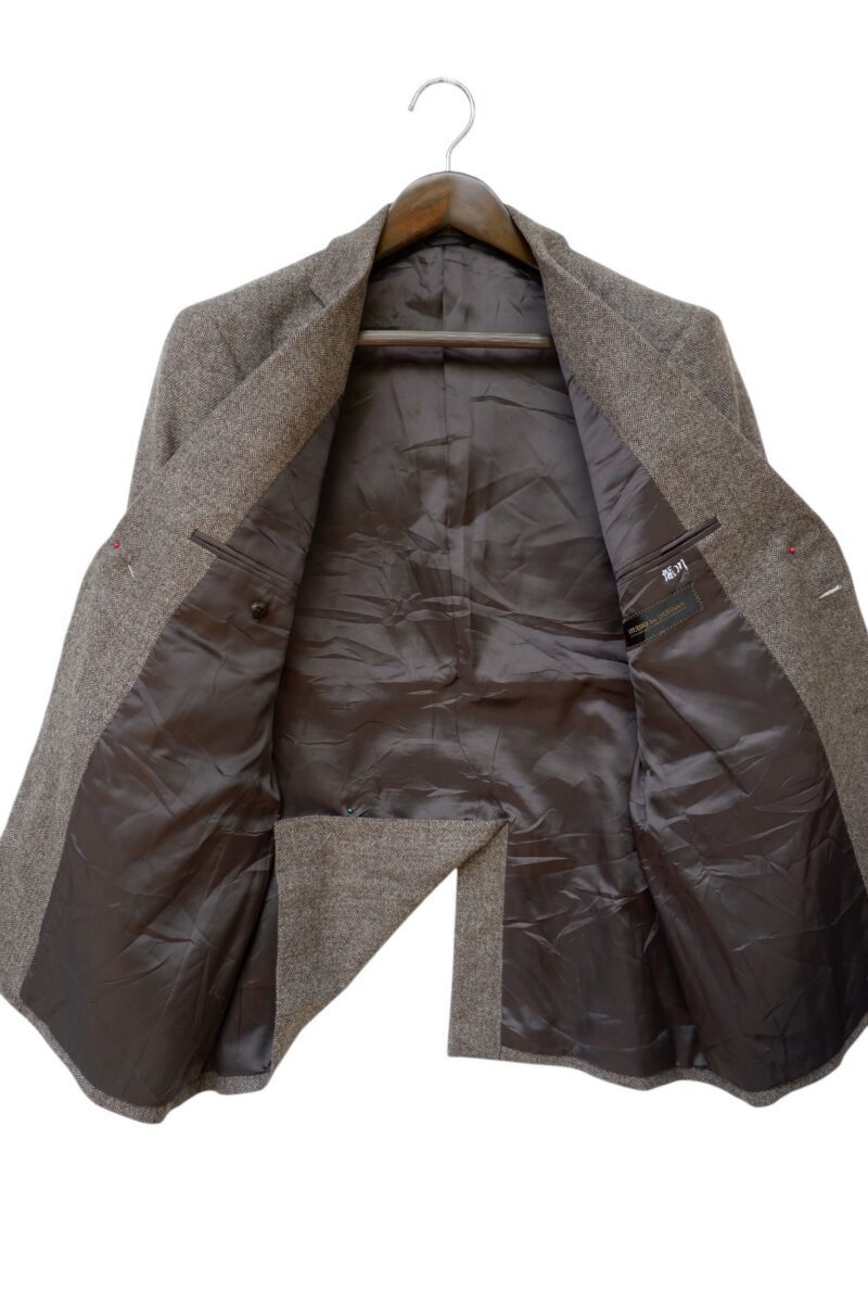 a15025 3 D'urban Suit Jacket Wool Brown Herringbone Japan US UK 42 Chest Size 42 Regular No Canvas มุมที่ 3