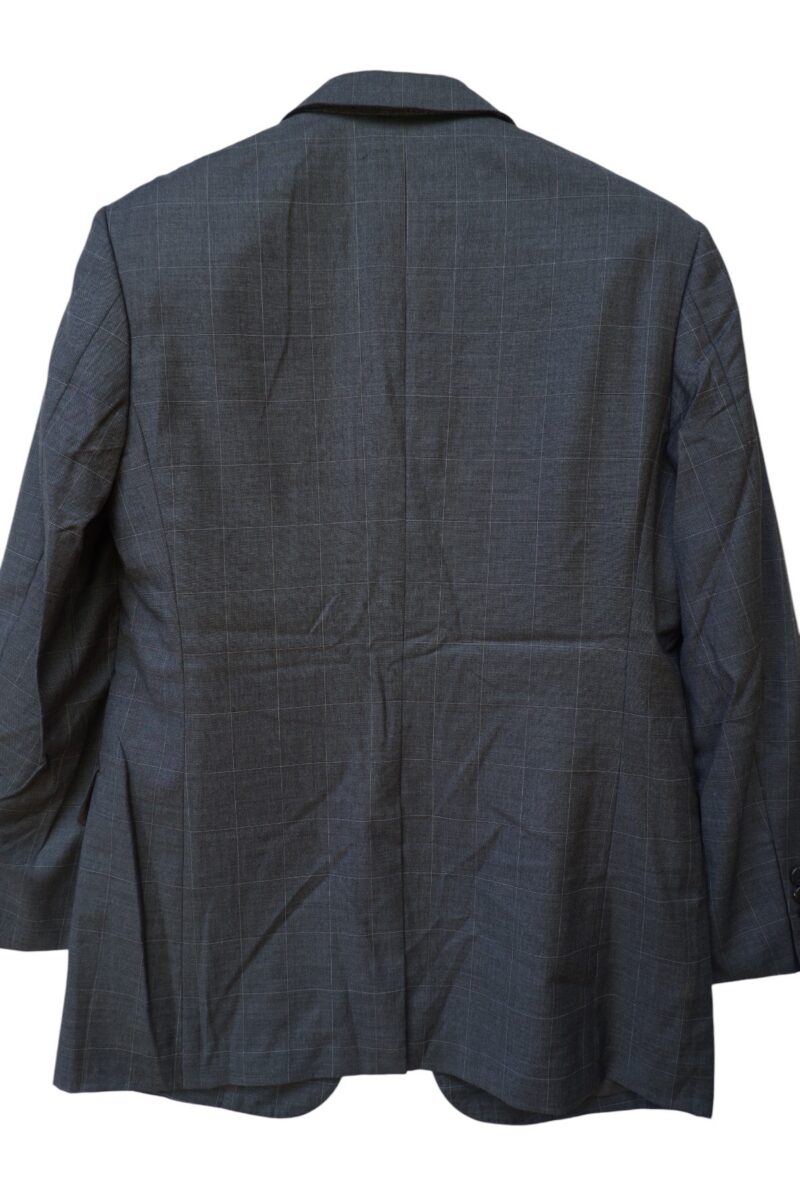 a15027 4 Suit Jacket Wool Grey Windowpane Japan US UK 41 Chest Size 41 Regular Full Canvas มุมที่ 4