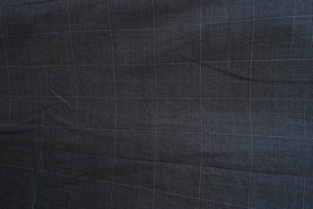 a15027 8 Suit Jacket Wool Grey Windowpane Japan US UK 41 Chest Size 41 Regular Full Canvas มุมที่ 8
