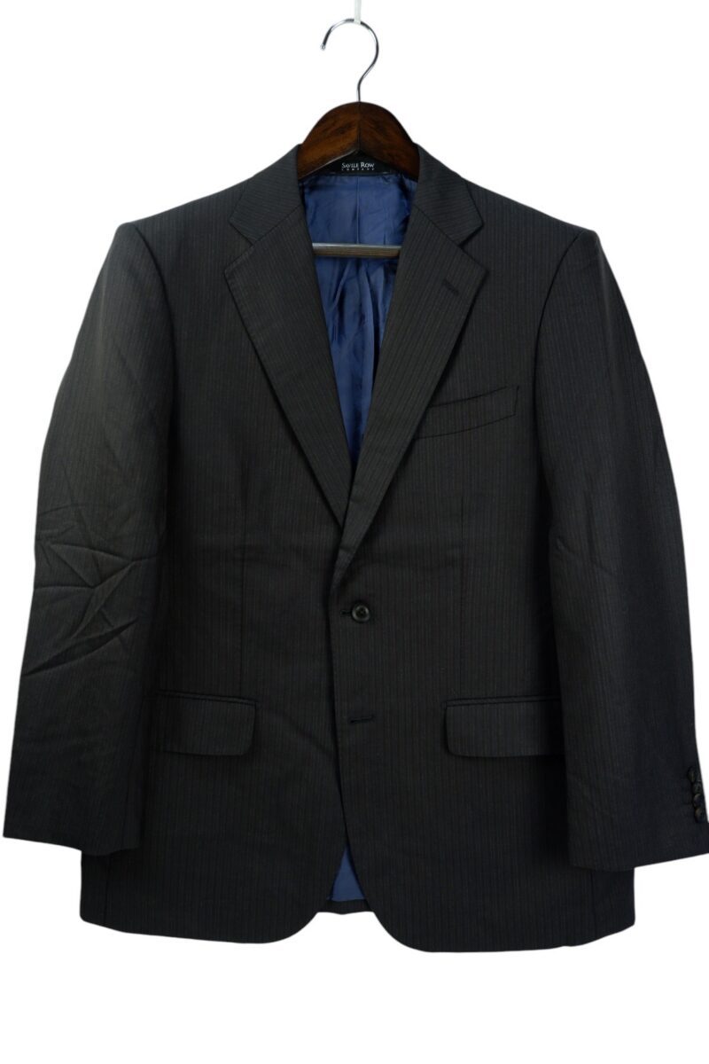 a15033 2 Guy Dormeuil Suit Jacket Wool Black US UK 42 Chest Size 42 Regular Half Canvas มุมที่ 2
