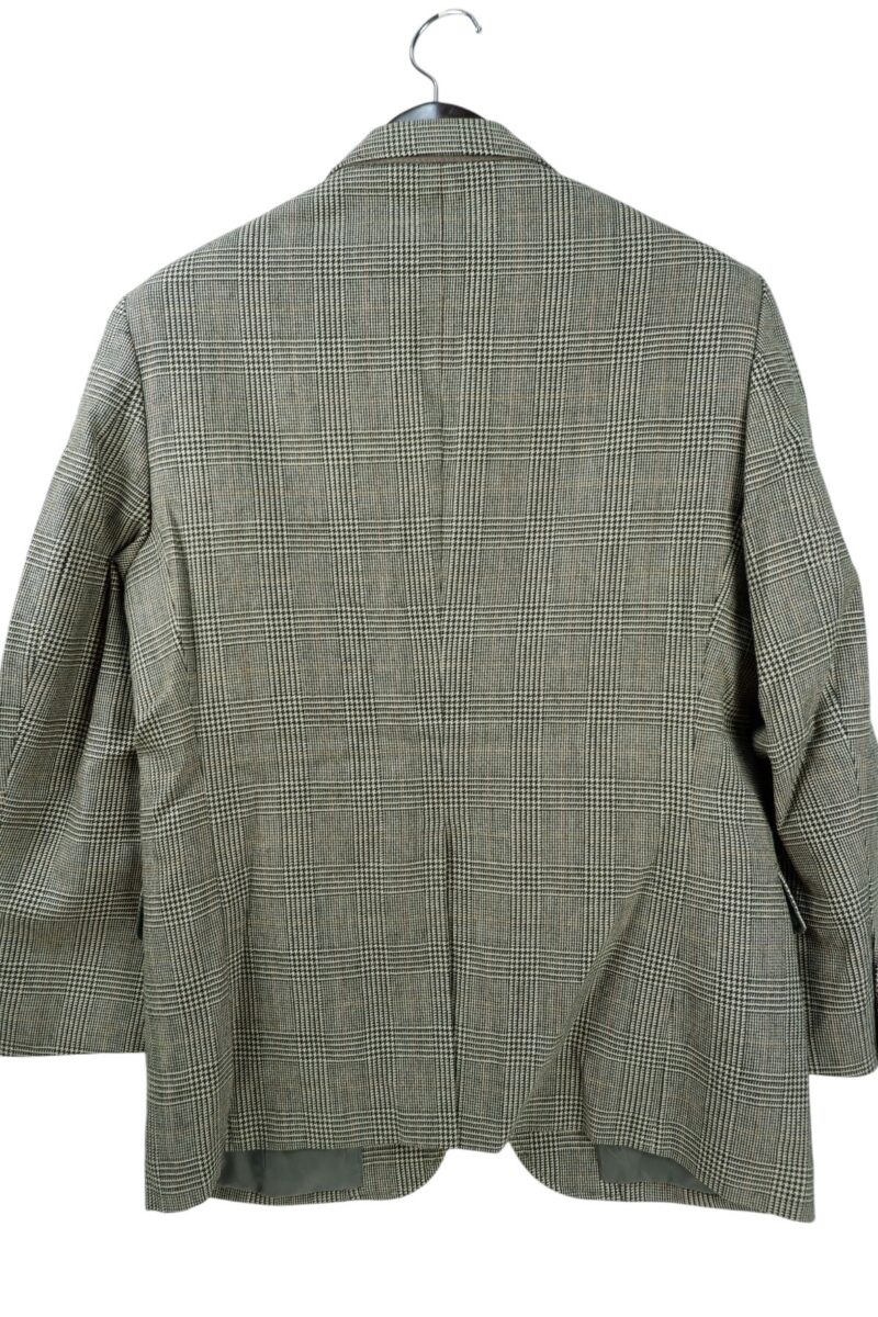 a15045 4 Suit Jacket Wool PET Grey Prince Of Wales Japan US UK 42 Chest Size 42 Regular No Canvas มุมที่ 4
