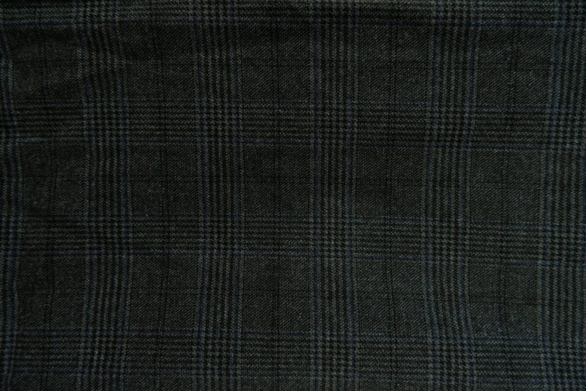 a15072 7 Suit Jacket PET Rayon PU Black Dark Grey Charcoal Glen Check Japan US UK 41 Chest Size 41 Regular No Canvas Soft Shoulder มุมที่ 7