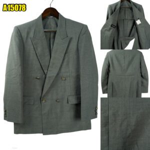 Suit Jacket Wool Mohair Grey Japan US UK 41 Chest Size 41 Regular Half Canvas มุมที่ 1