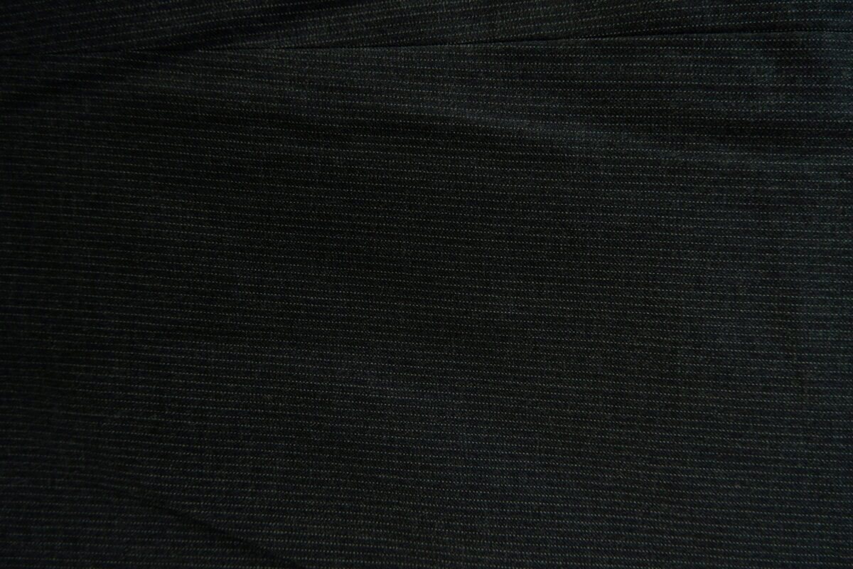 a15088 8 VBC Suit Jacket Wool PET Black Dark Grey Charcoal Stripe Japan US UK 39 Chest Size 39 Regular Half Canvas มุมที่ 8