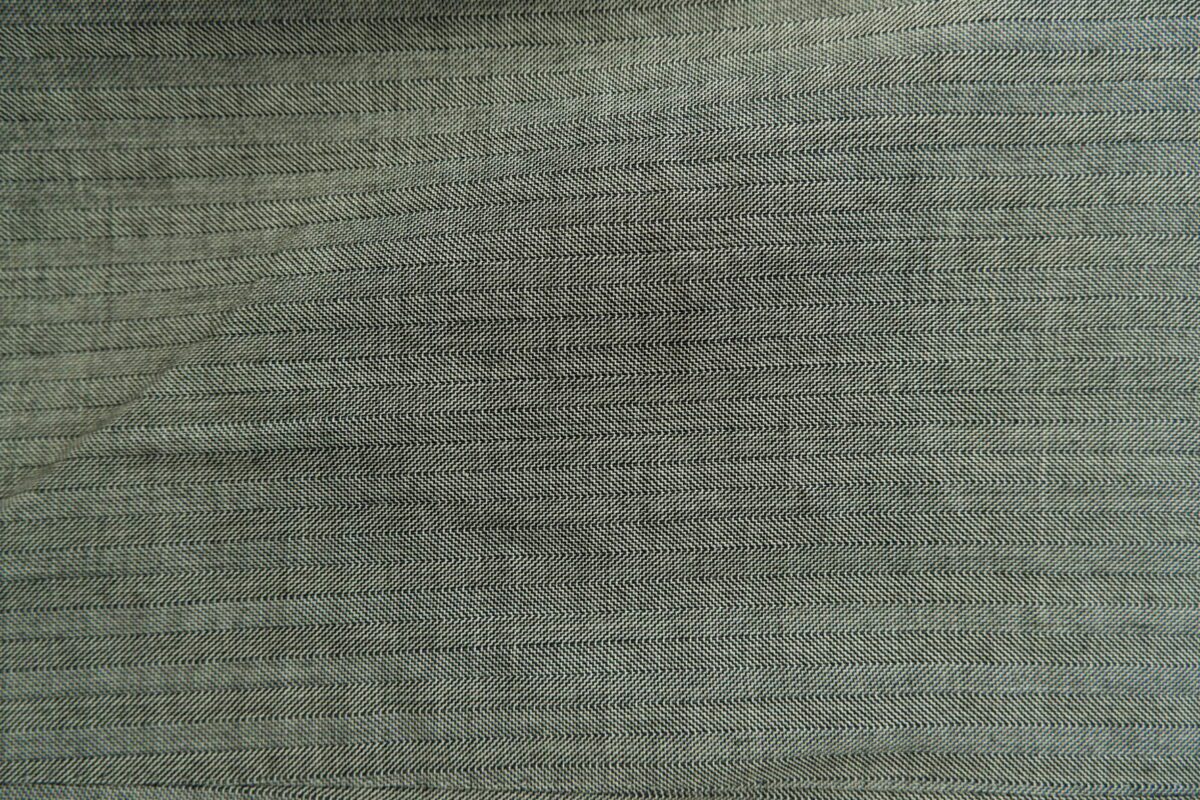 a15093 8 Britania Suit Jacket Wool PET Grey Herringbone Japan US UK 40 Chest Size 40 Regular Half Canvas มุมที่ 8