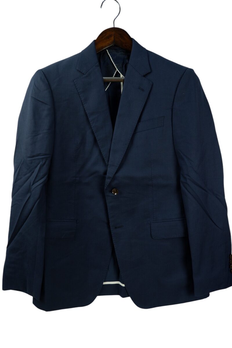 a15103 2 VBC Suit Jacket Wool Navy Japan US UK 39 Chest Size 39 Regular Half Canvas Pick Stitch Soft Shoulder มุมที่ 2