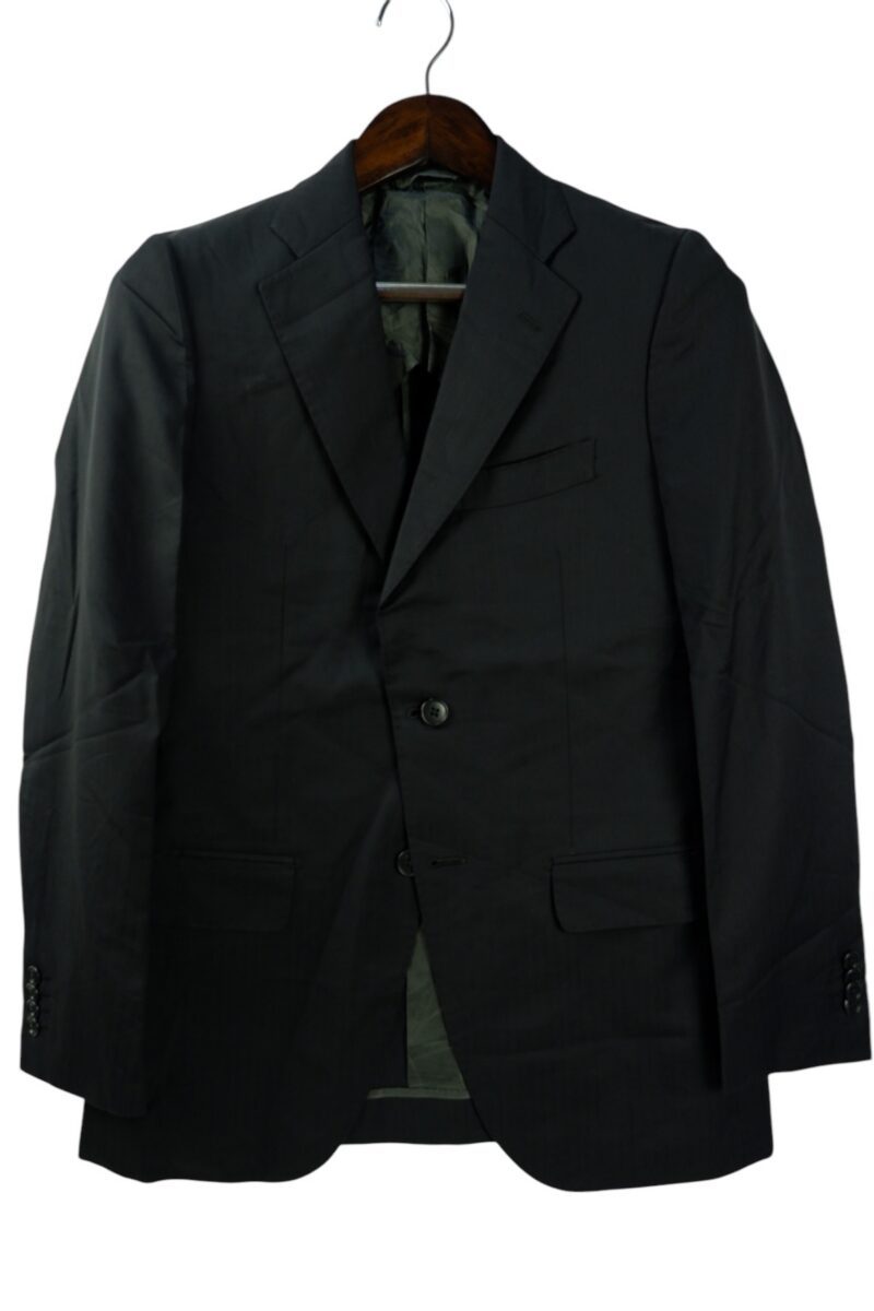 Reda Suit Jacket Wool Black Herringbone Japan US UK 38 Chest Size 38 Regular Half Canvas Pick Stitch | mesabb clothing Reda Suit Jacket Wool Black Herringbone Japan US UK 38 Chest Size 38 Regular Half Canvas Pick Stitch มุมที่ 2