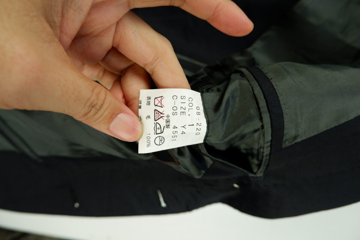 Reda Suit Jacket Wool Black Herringbone Japan US UK 38 Chest Size 38 Regular Half Canvas Pick Stitch | mesabb clothing Reda Suit Jacket Wool Black Herringbone Japan US UK 38 Chest Size 38 Regular Half Canvas Pick Stitch มุมที่ 9